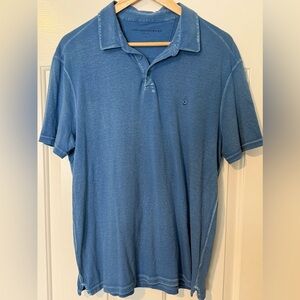 John Varvatos Blue Polo Shirt Casual Knit